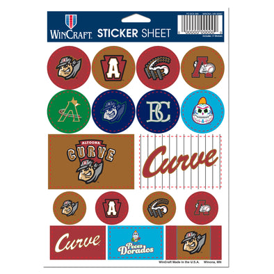 Altoona Curve '25 5"x7" Sticker Sheet