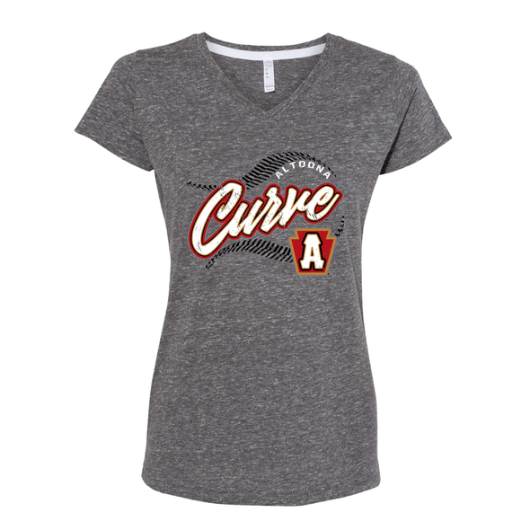 Altoona Curve Women's Hotshot Melange V-neck Tee